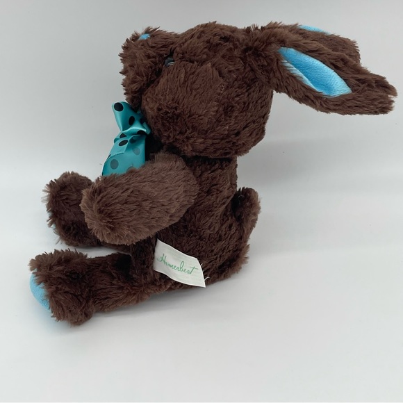 Homerbest Chocolate Scent Brown Blue Bunny Rabbit Plush 14” Soft‎ Toy - Picture 4 of 5